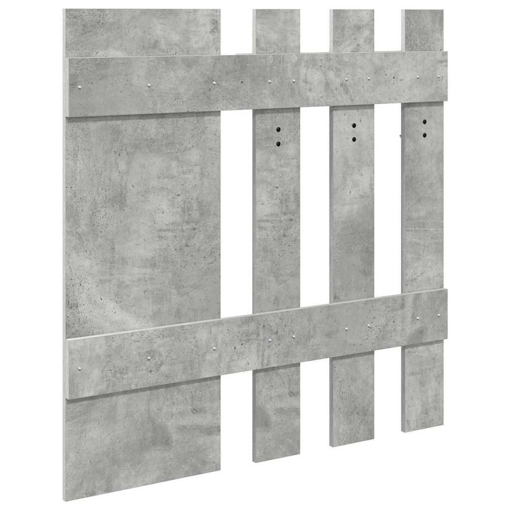 Wall-Mounted Coat Rack Wall-Mounted Concrete Grey