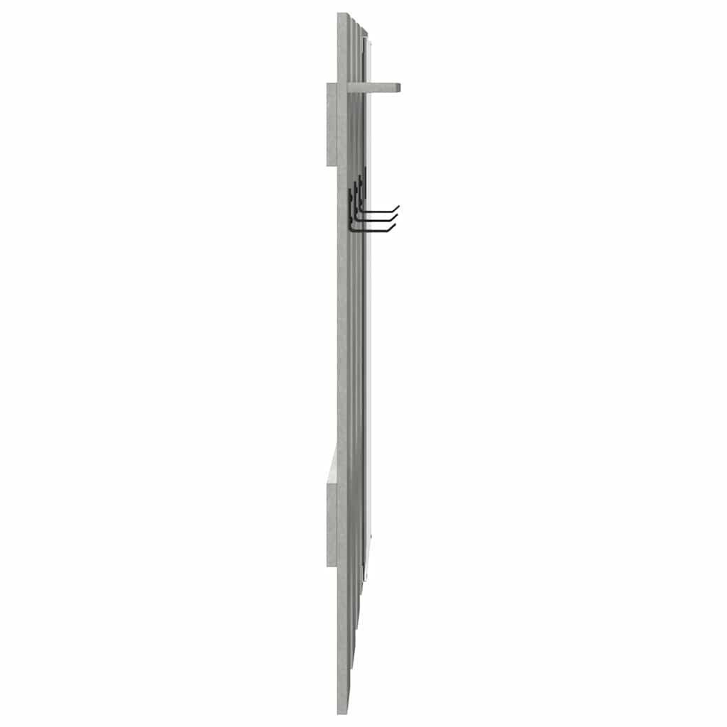 Wall-Mounted Coat Rack Wall-Mounted Concrete Grey