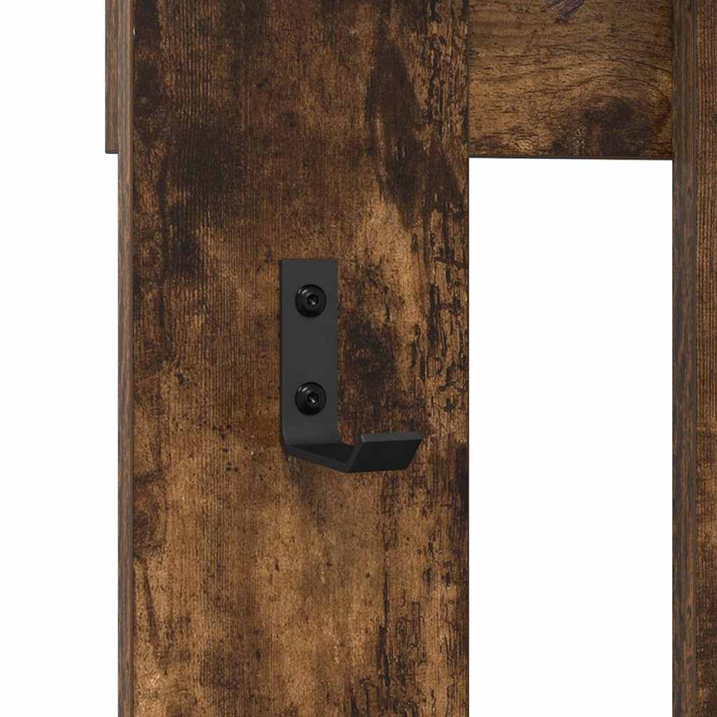 Wall-Mounted Coat Rack Wall-Mounted Smoked Oak Engineered wood