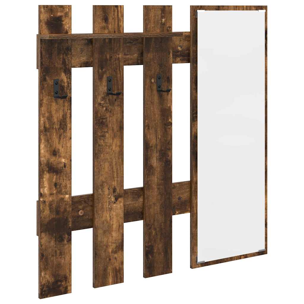Wall-Mounted Coat Rack Wall-Mounted Smoked Oak Engineered wood