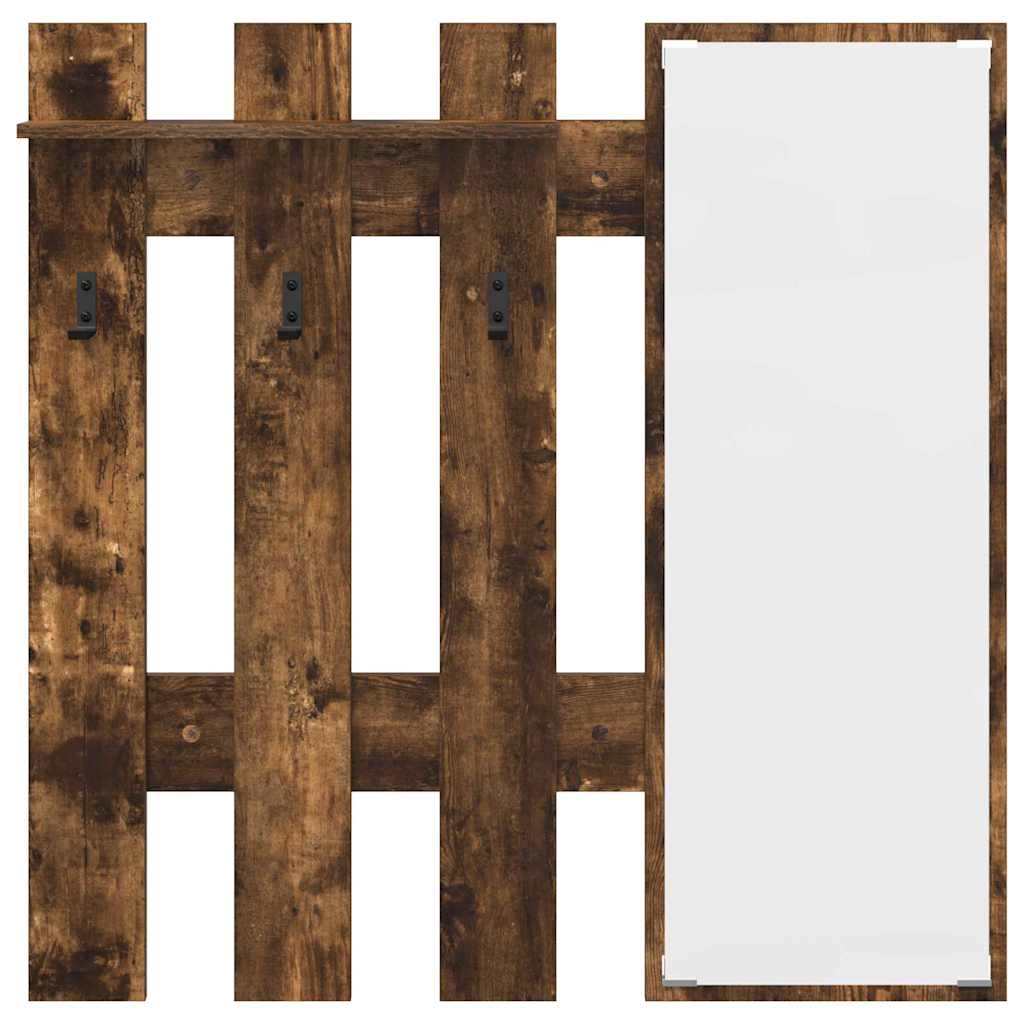 Wall-Mounted Coat Rack Wall-Mounted Smoked Oak Engineered wood