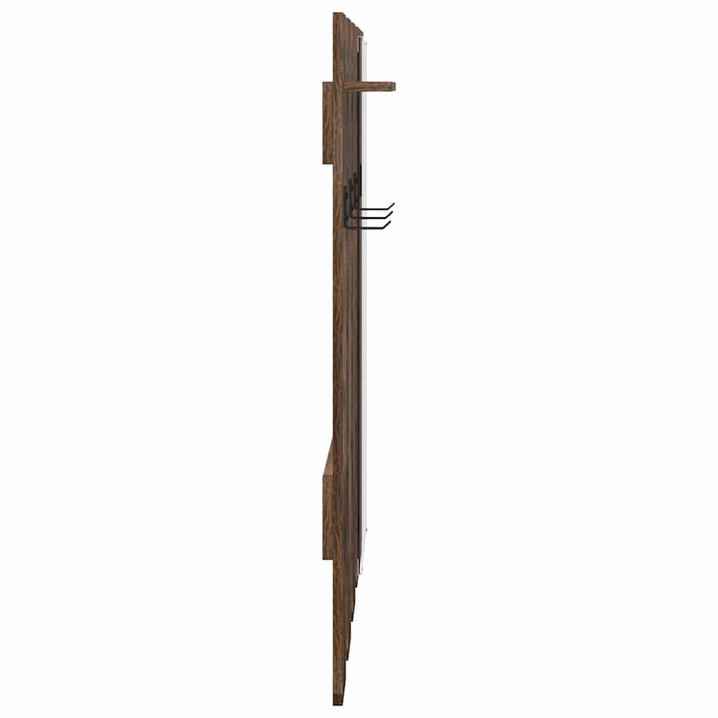 Wall-Mounted Coat Rack Wall-Mounted Smoked Oak Engineered wood