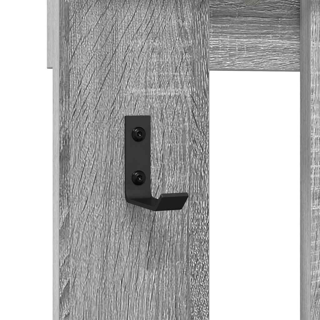 Wall-Mounted Coat Rack Wall-Mounted Grey Sonoma Engineered wood