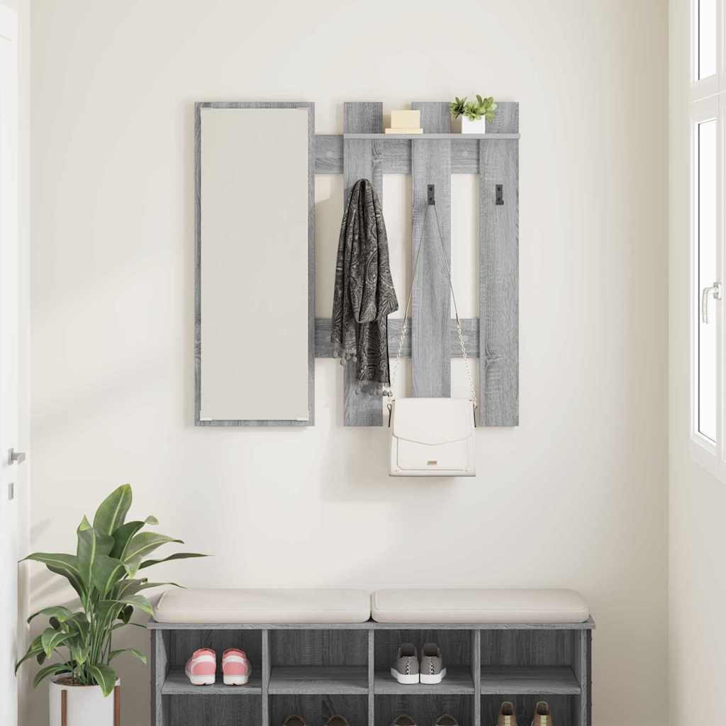 Wall-Mounted Coat Rack Wall-Mounted Grey Sonoma Engineered wood