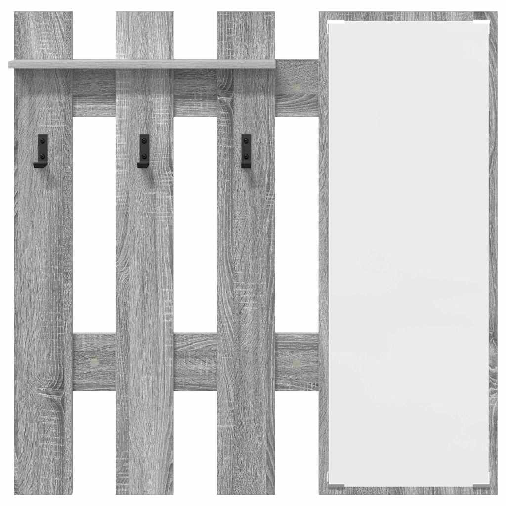 Wall-Mounted Coat Rack Wall-Mounted Grey Sonoma Engineered wood