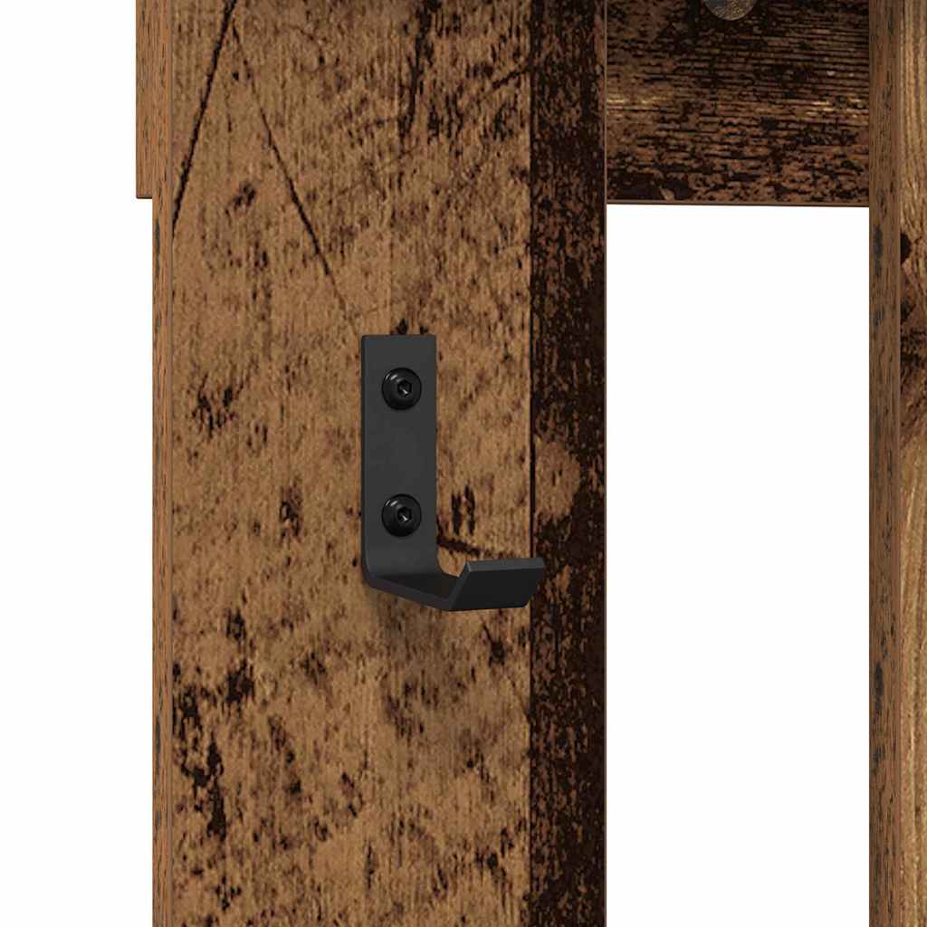 Wall-Mounted Coat Rack Wall-mounted Old Wood 100 x 10 x 100 cm