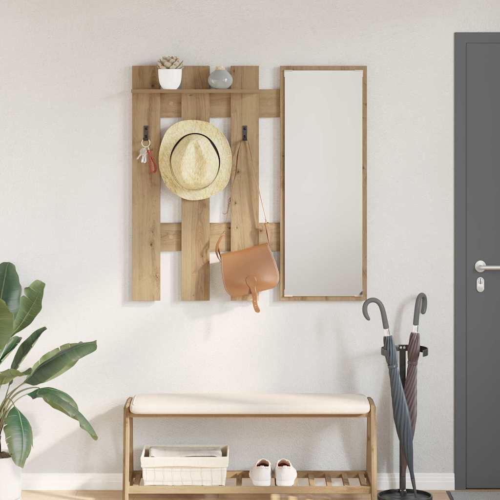 Wall-Mounted Coat Rack Wall-Mounted Artisan Oak Engineered wood