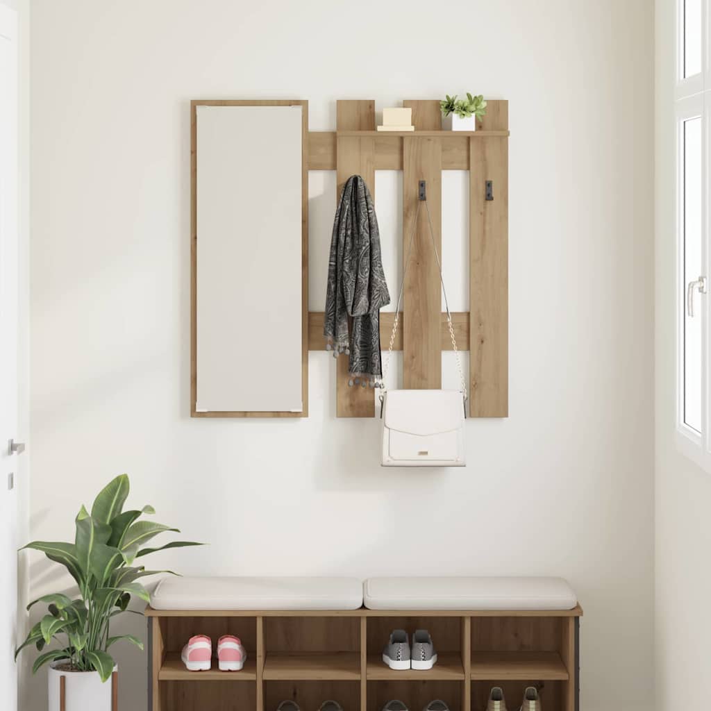 Wall-Mounted Coat Rack Wall-Mounted Artisan Oak Engineered wood