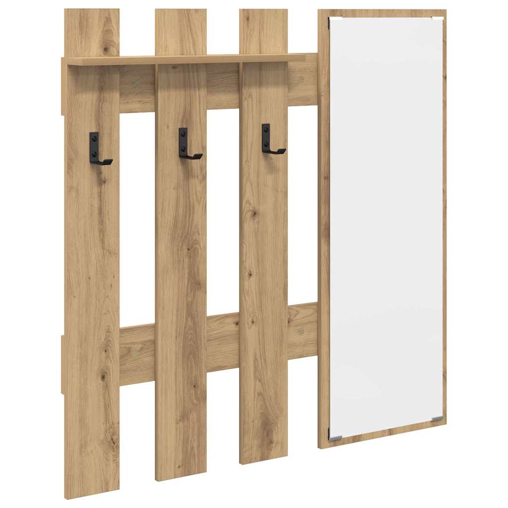 Wall-Mounted Coat Rack Wall-Mounted Artisan Oak Engineered wood