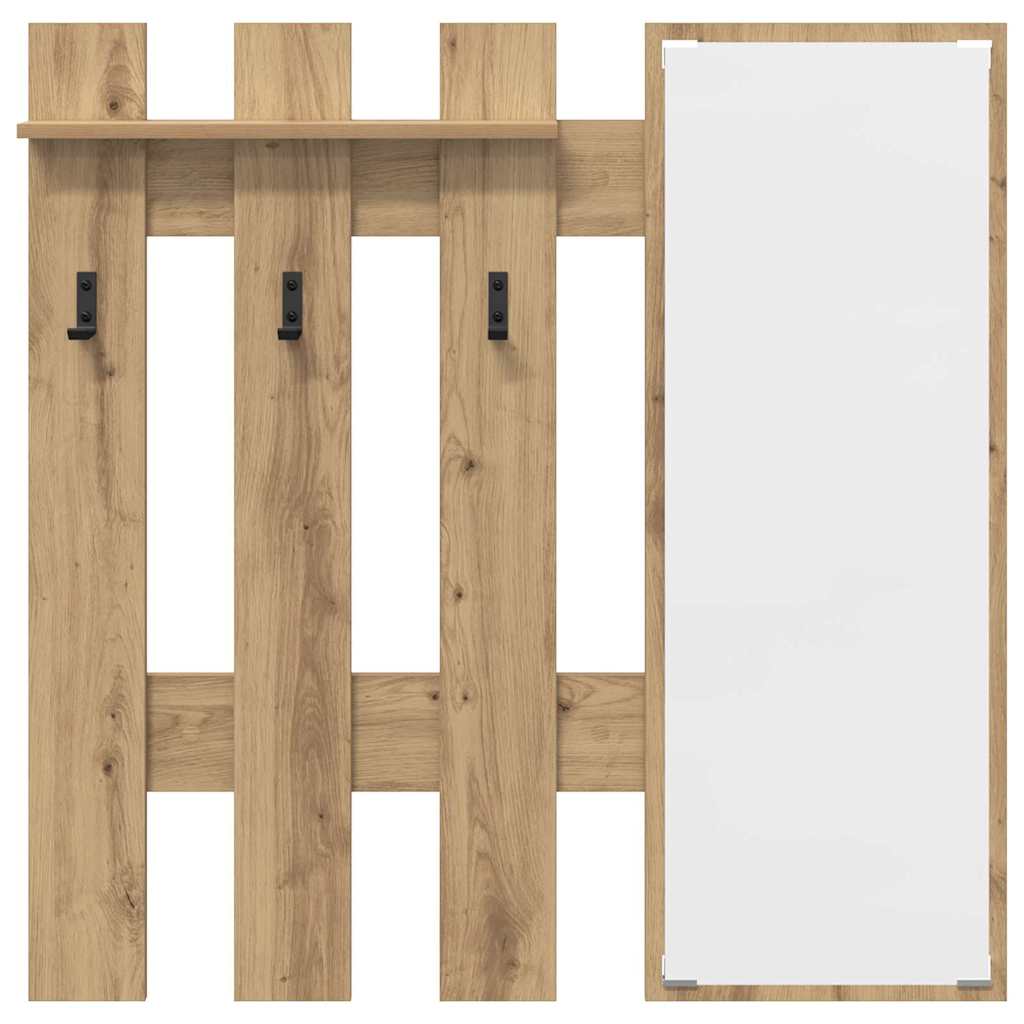 Wall-Mounted Coat Rack Wall-Mounted Artisan Oak Engineered wood