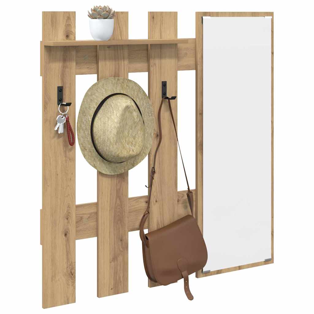 Wall-Mounted Coat Rack Wall-Mounted Artisan Oak Engineered wood