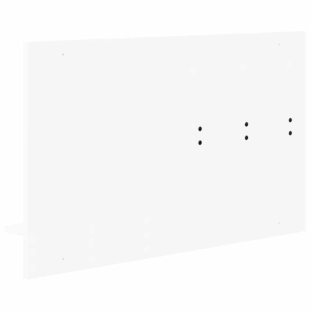 Wall-Mounted Coat Rack White 90 x 10 x 50 cm Engineered wood