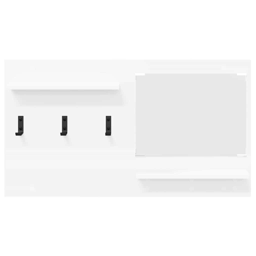 Wall-Mounted Coat Rack White 90 x 10 x 50 cm Engineered wood
