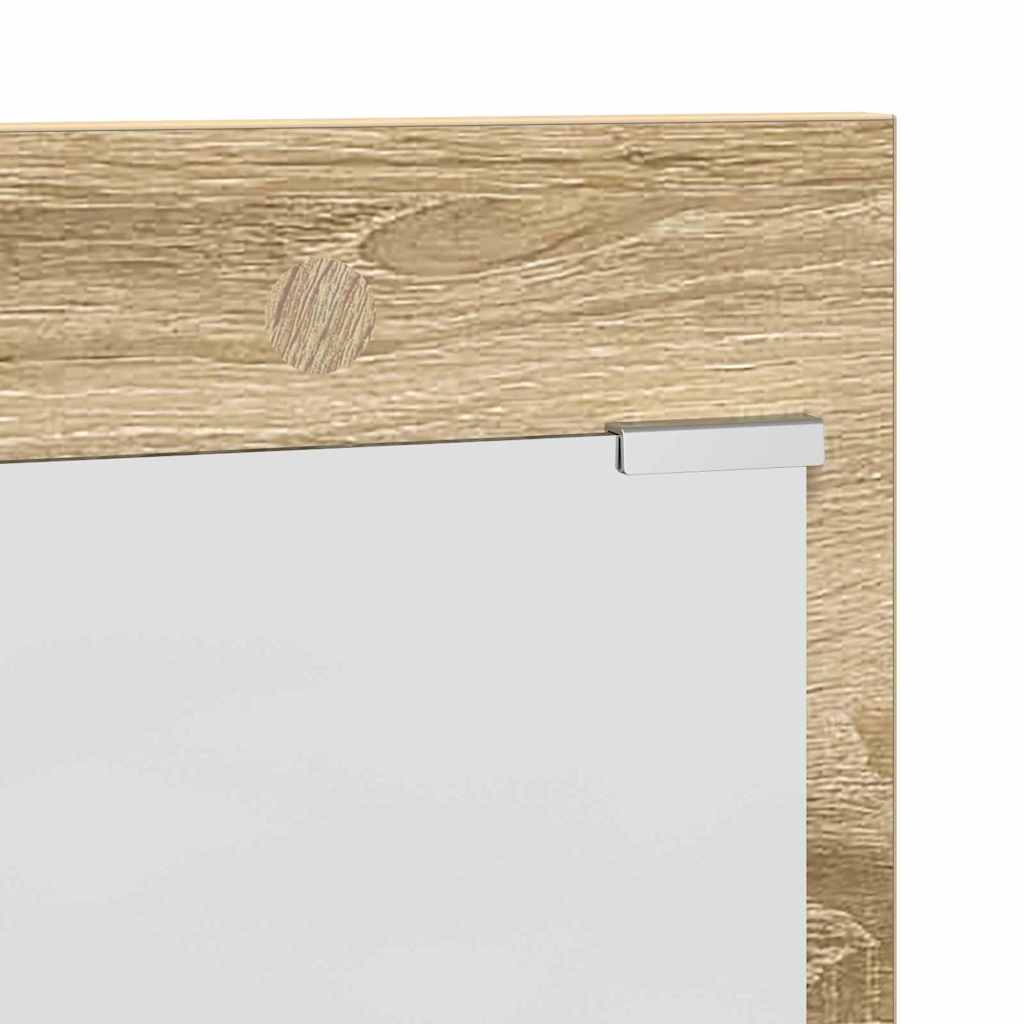 Wall-Mounted Coat Rack with Shelf Sonoma Oak 90 x 10 x 50 cm