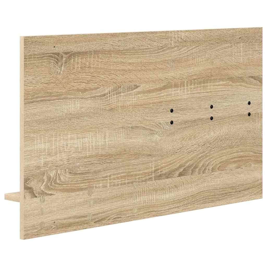 Wall-Mounted Coat Rack with Shelf Sonoma Oak 90 x 10 x 50 cm