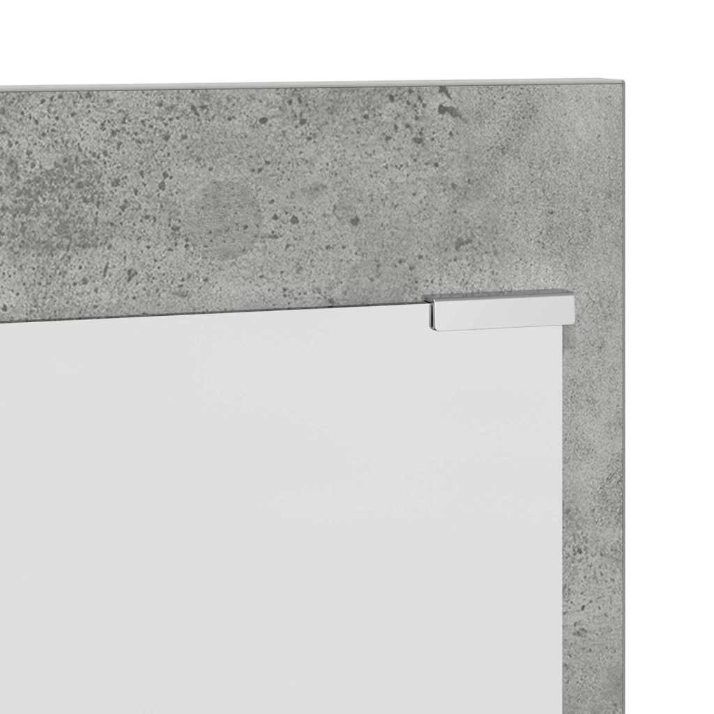 Wall-Mounted Coat Rack with Shelf Concrete Grey 90 x 10 x 50 cm
