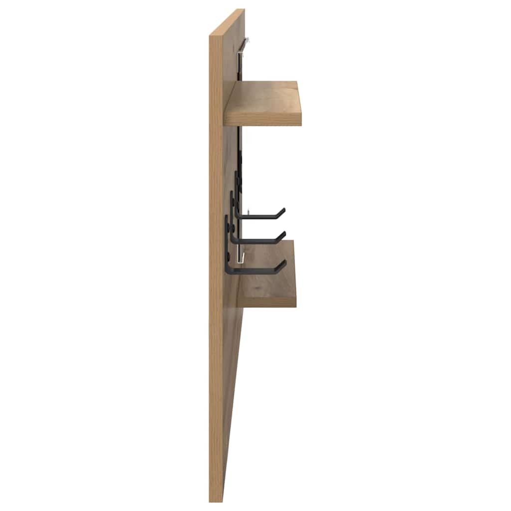 Wall-Mounted Coat Rack Wall-Mounted Artisan Oak 90 x 10 x 50 cm