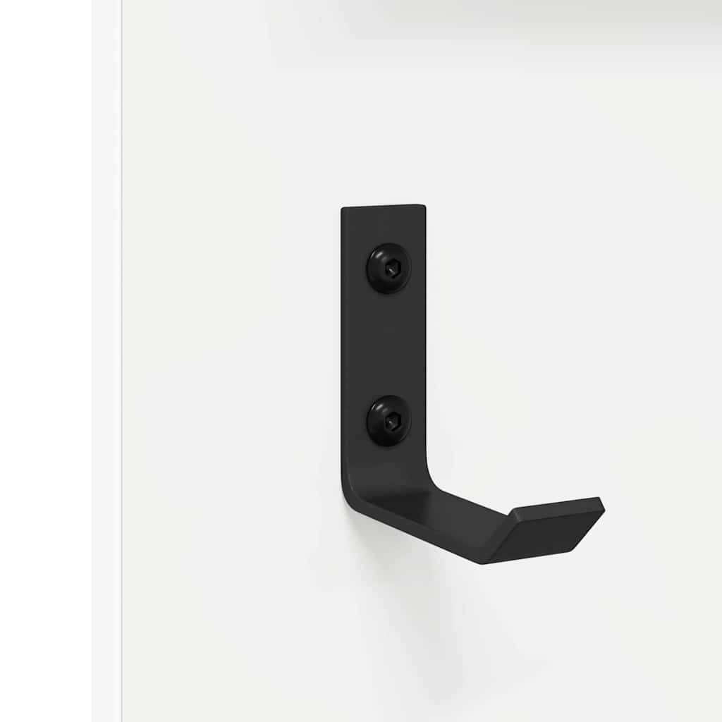 Wall-Mounted Coat Rack Wall-Mounted White 70 x 10 x 90 cm