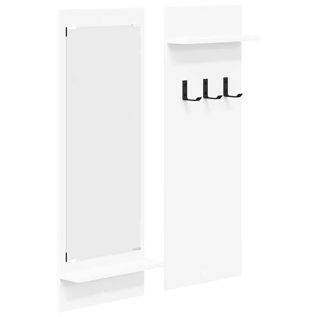 Wall-Mounted Coat Rack Wall-Mounted White 70 x 10 x 90 cm