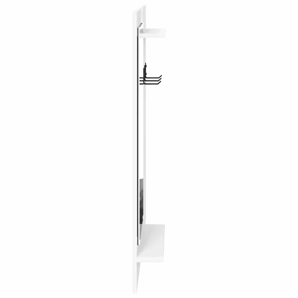 Wall-Mounted Coat Rack Wall-Mounted White 70 x 10 x 90 cm