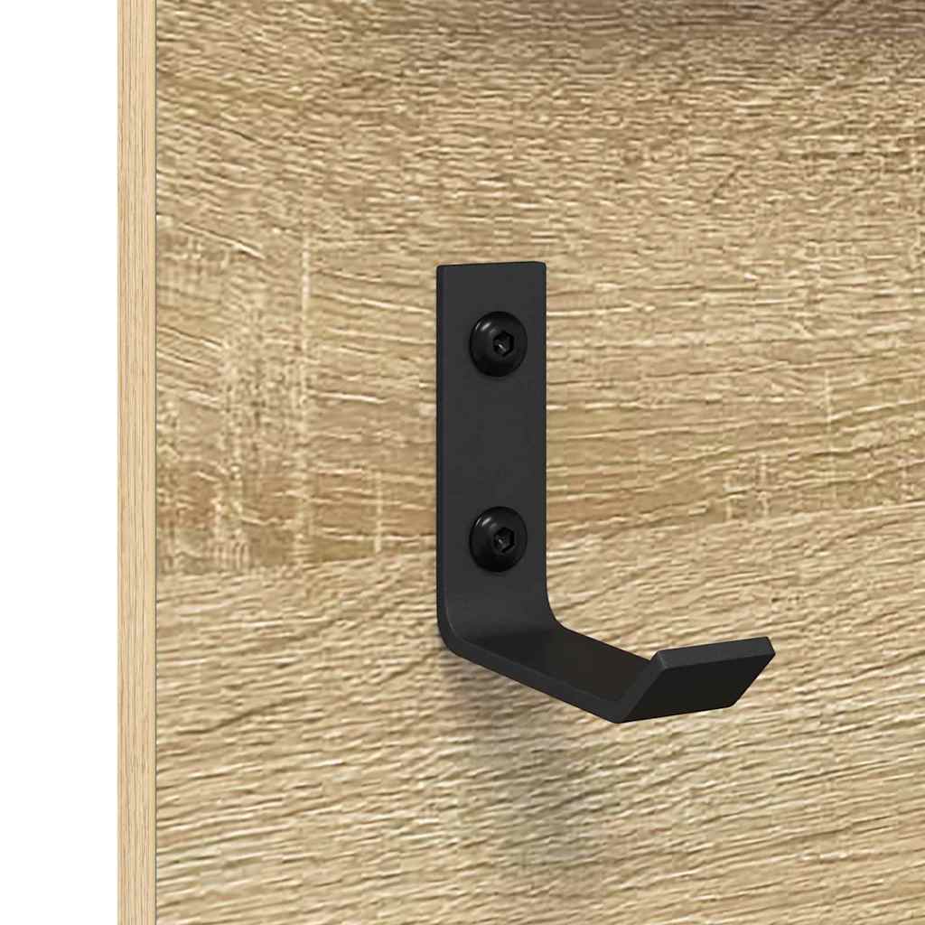 Wall-Mounted Coat Rack Wall-Mounted Sonoma Oak 70 x 10 x 90 cm
