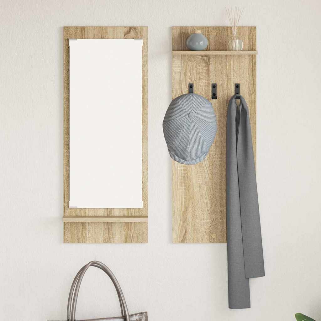 Wall-Mounted Coat Rack Wall-Mounted Sonoma Oak 70 x 10 x 90 cm