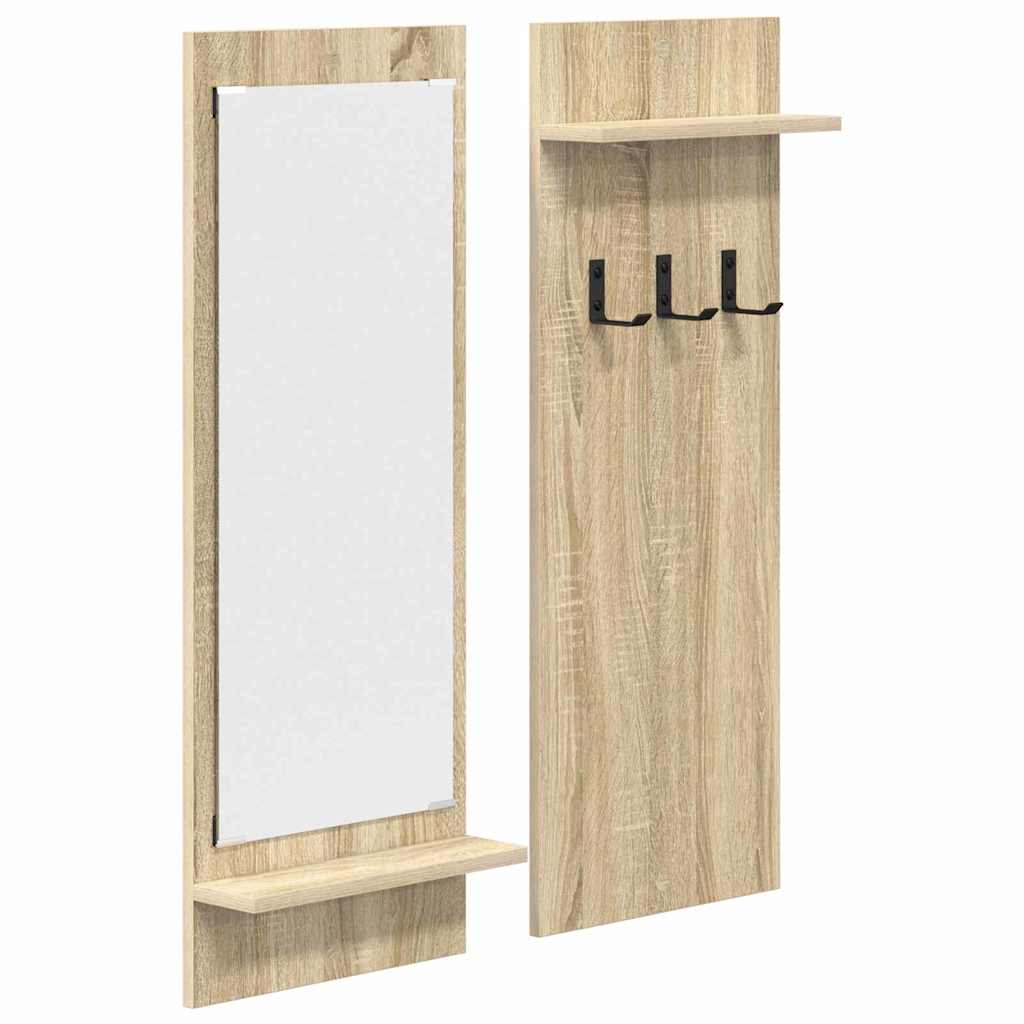 Wall-Mounted Coat Rack Wall-Mounted Sonoma Oak 70 x 10 x 90 cm