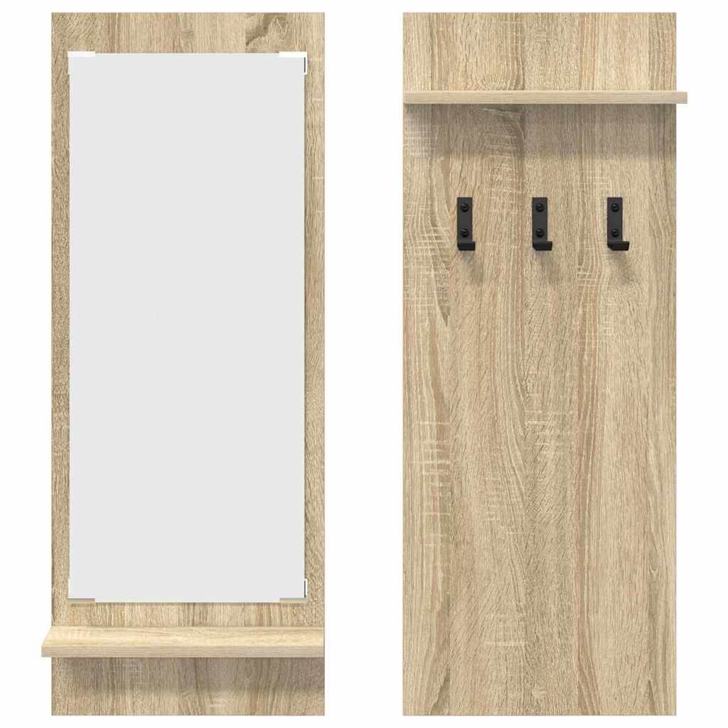 Wall-Mounted Coat Rack Wall-Mounted Sonoma Oak 70 x 10 x 90 cm