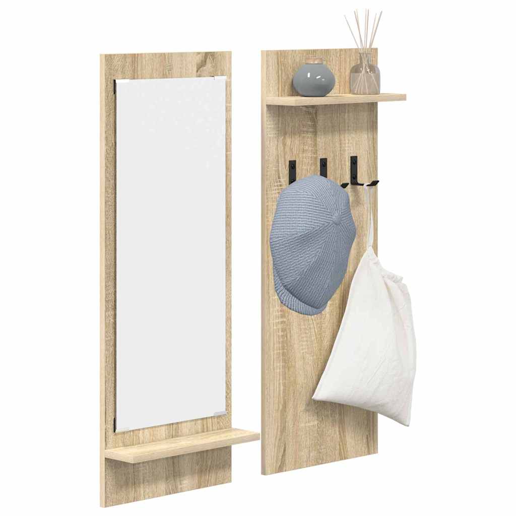 Wall-Mounted Coat Rack Wall-Mounted Sonoma Oak 70 x 10 x 90 cm