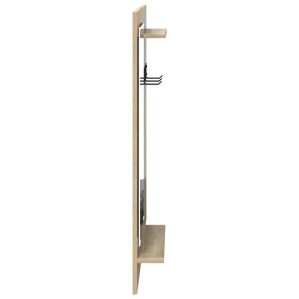 Wall-Mounted Coat Rack Wall-Mounted Sonoma Oak 70 x 10 x 90 cm