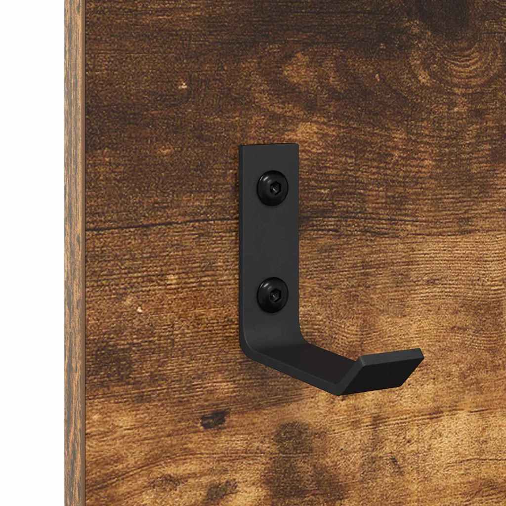 Wall-Mounted Coat Rack Wall-Mounted Smoked Oak 70 x 10 x 90 cm
