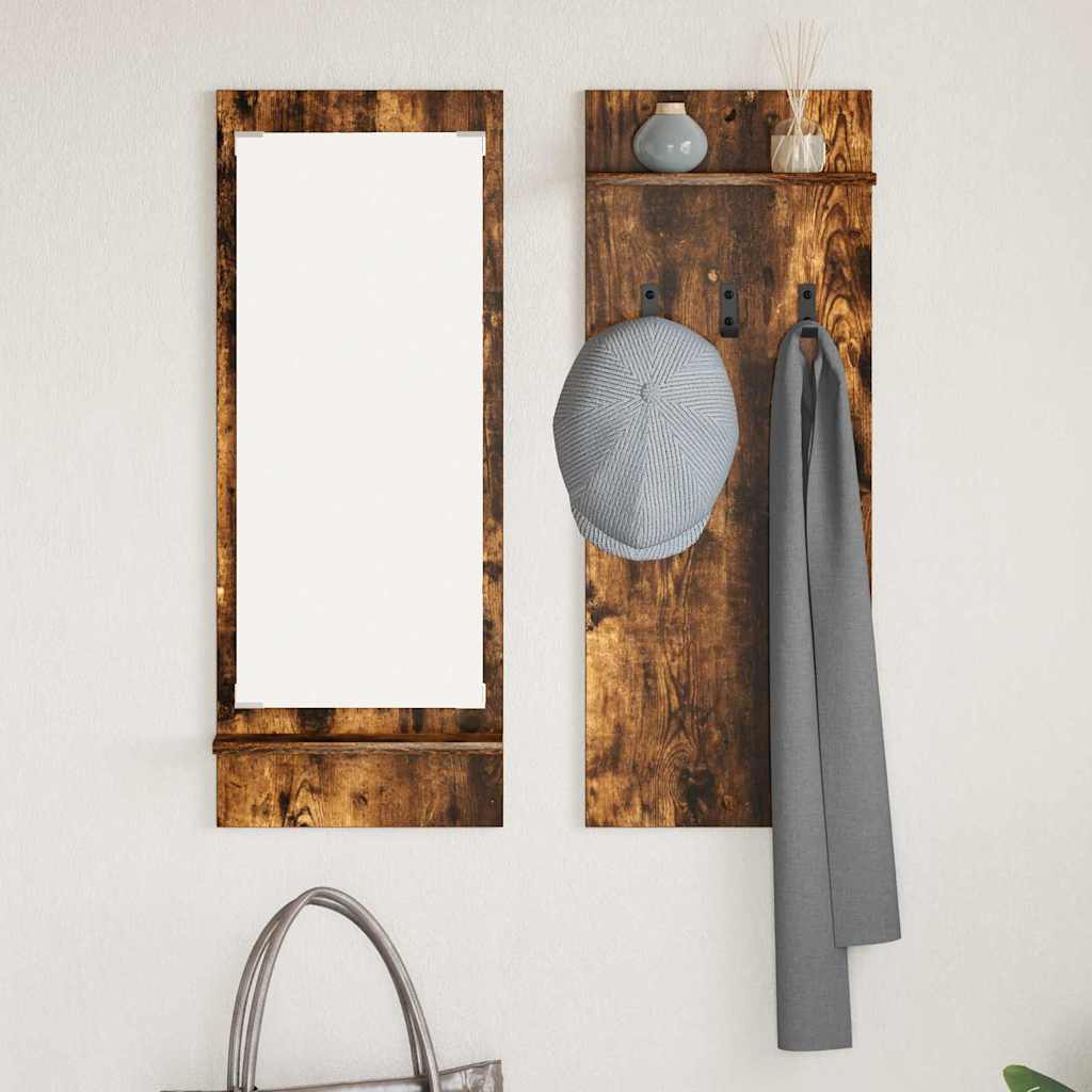 Wall-Mounted Coat Rack Wall-Mounted Smoked Oak 70 x 10 x 90 cm