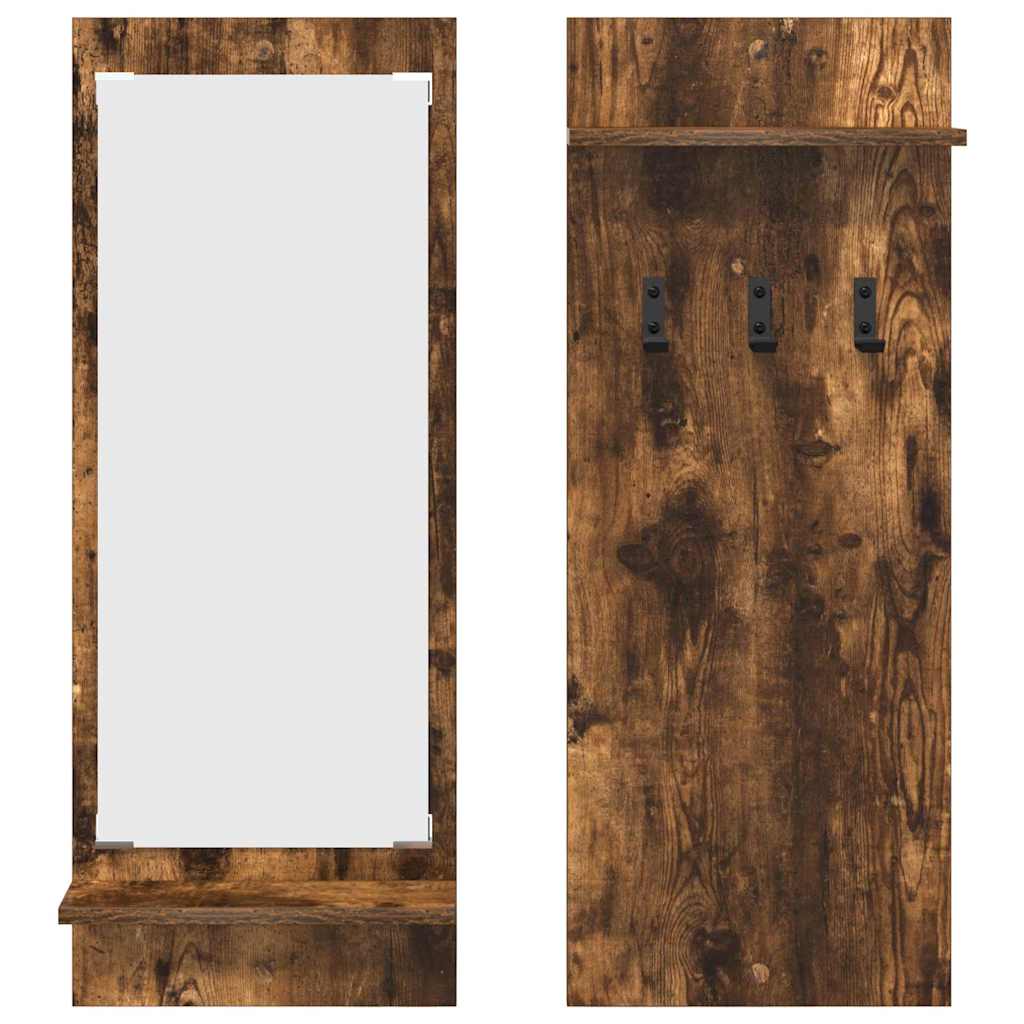 Wall-Mounted Coat Rack Wall-Mounted Smoked Oak 70 x 10 x 90 cm