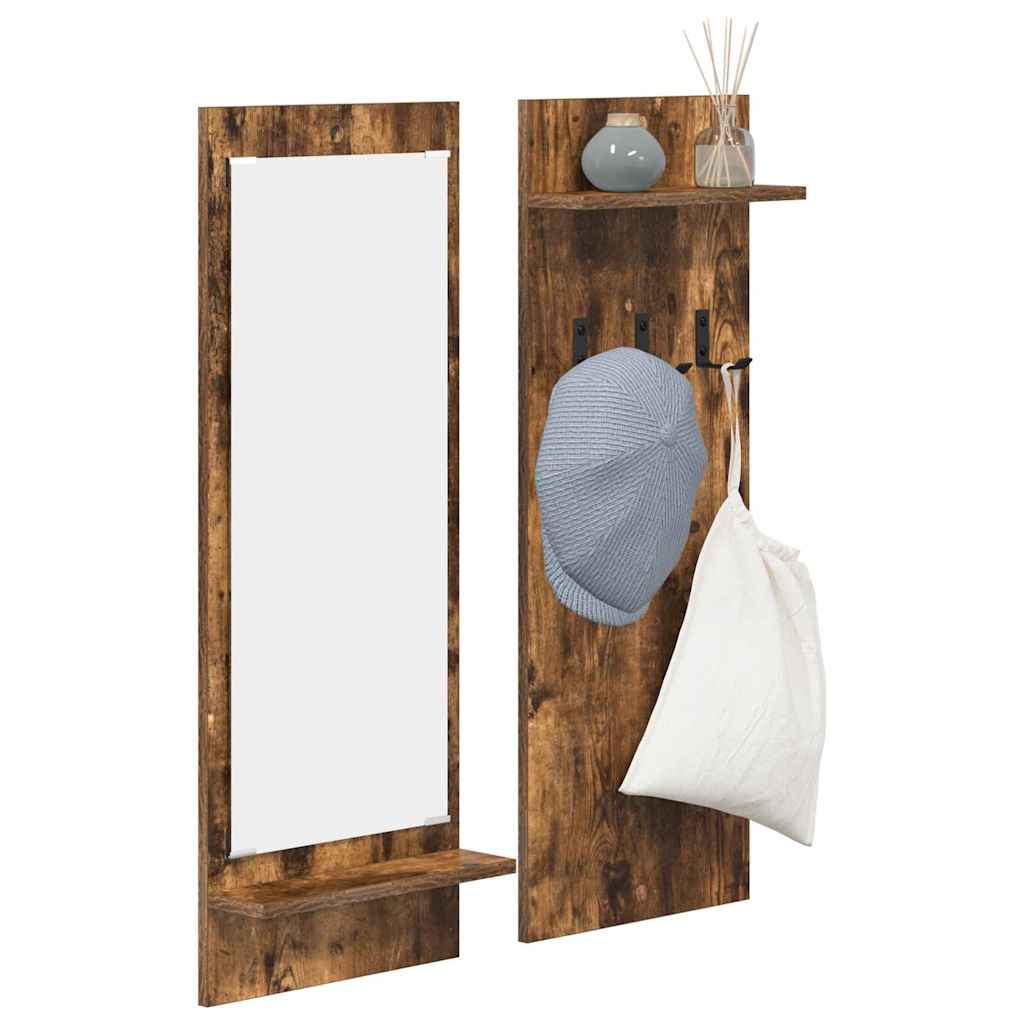 Wall-Mounted Coat Rack Wall-Mounted Smoked Oak 70 x 10 x 90 cm