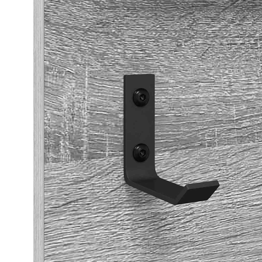 Wall-Mounted Coat Rack Wall-Mounted Grey Sonoma 70 x 10 x 90 cm