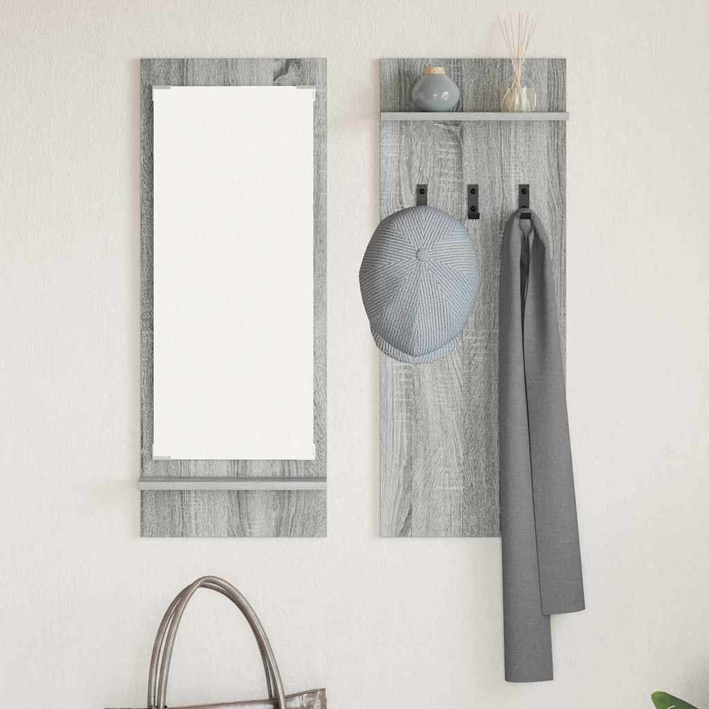 Wall-Mounted Coat Rack Wall-Mounted Grey Sonoma 70 x 10 x 90 cm