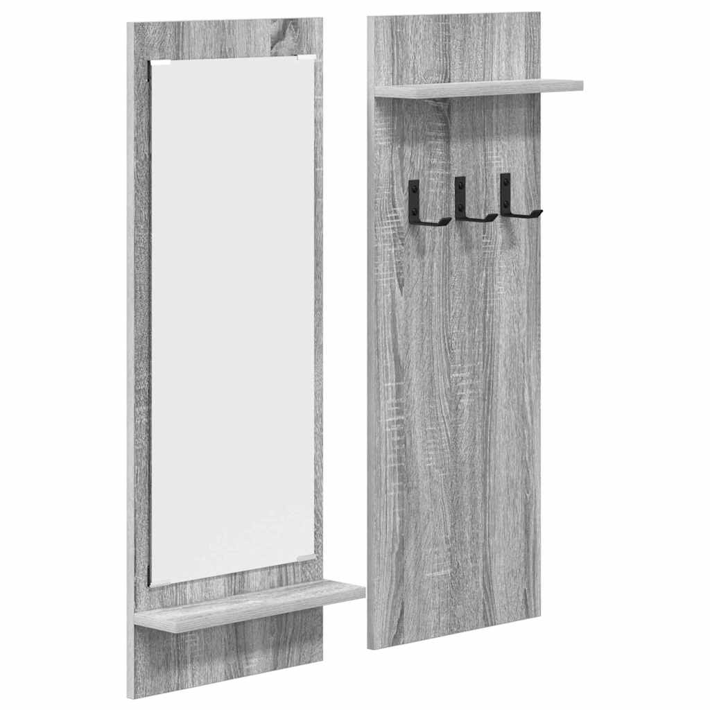 Wall-Mounted Coat Rack Wall-Mounted Grey Sonoma 70 x 10 x 90 cm
