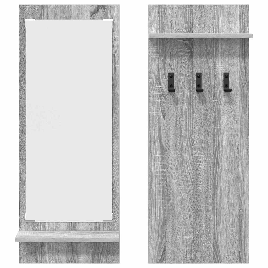 Wall-Mounted Coat Rack Wall-Mounted Grey Sonoma 70 x 10 x 90 cm