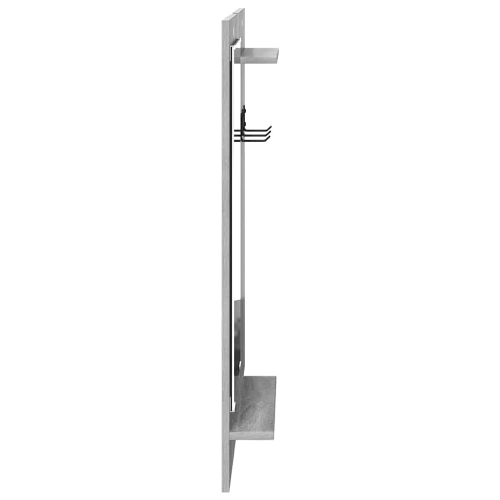 Wall-Mounted Coat Rack Wall-Mounted Grey Sonoma 70 x 10 x 90 cm