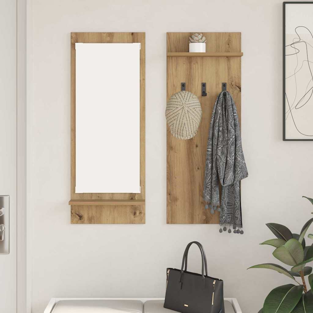 Wall-Mounted Coat Rack Wall-Mounted Artisan Oak 70 x 10 x 90 cm