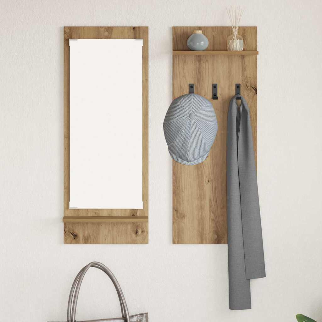 Wall-Mounted Coat Rack Wall-Mounted Artisan Oak 70 x 10 x 90 cm