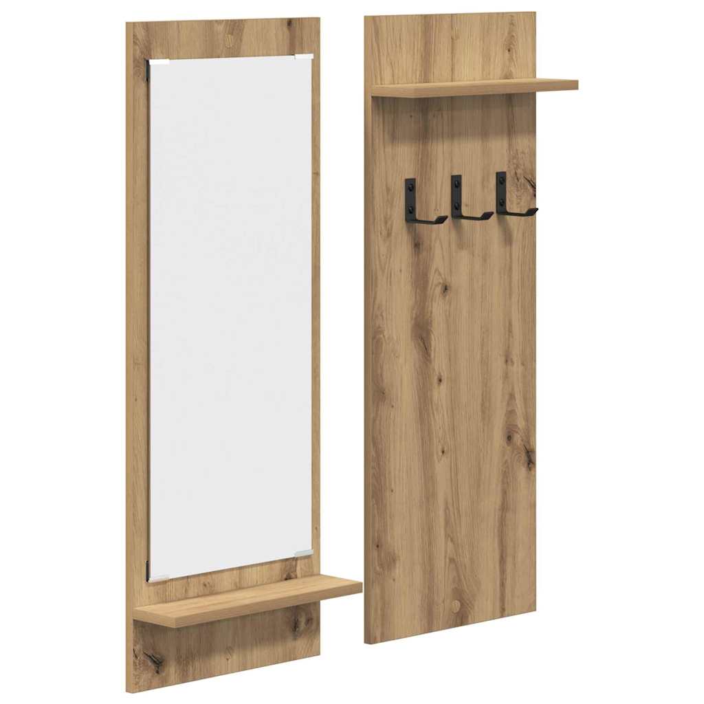 Wall-Mounted Coat Rack Wall-Mounted Artisan Oak 70 x 10 x 90 cm