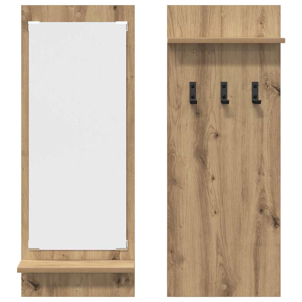 Wall-Mounted Coat Rack Wall-Mounted Artisan Oak 70 x 10 x 90 cm
