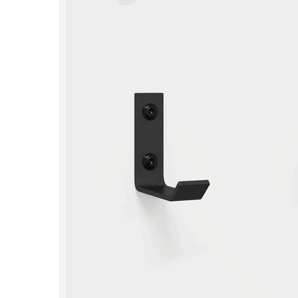 Wall-Mounted Coat Rack White 96 x 1.5 x 90 cm Engineered wood