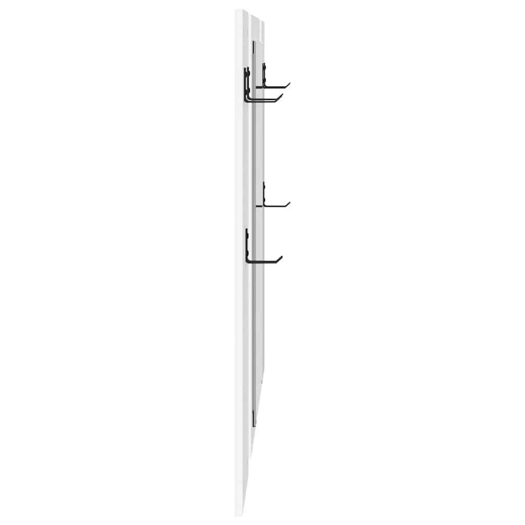 Wall-Mounted Coat Rack White 96 x 1.5 x 90 cm Engineered wood