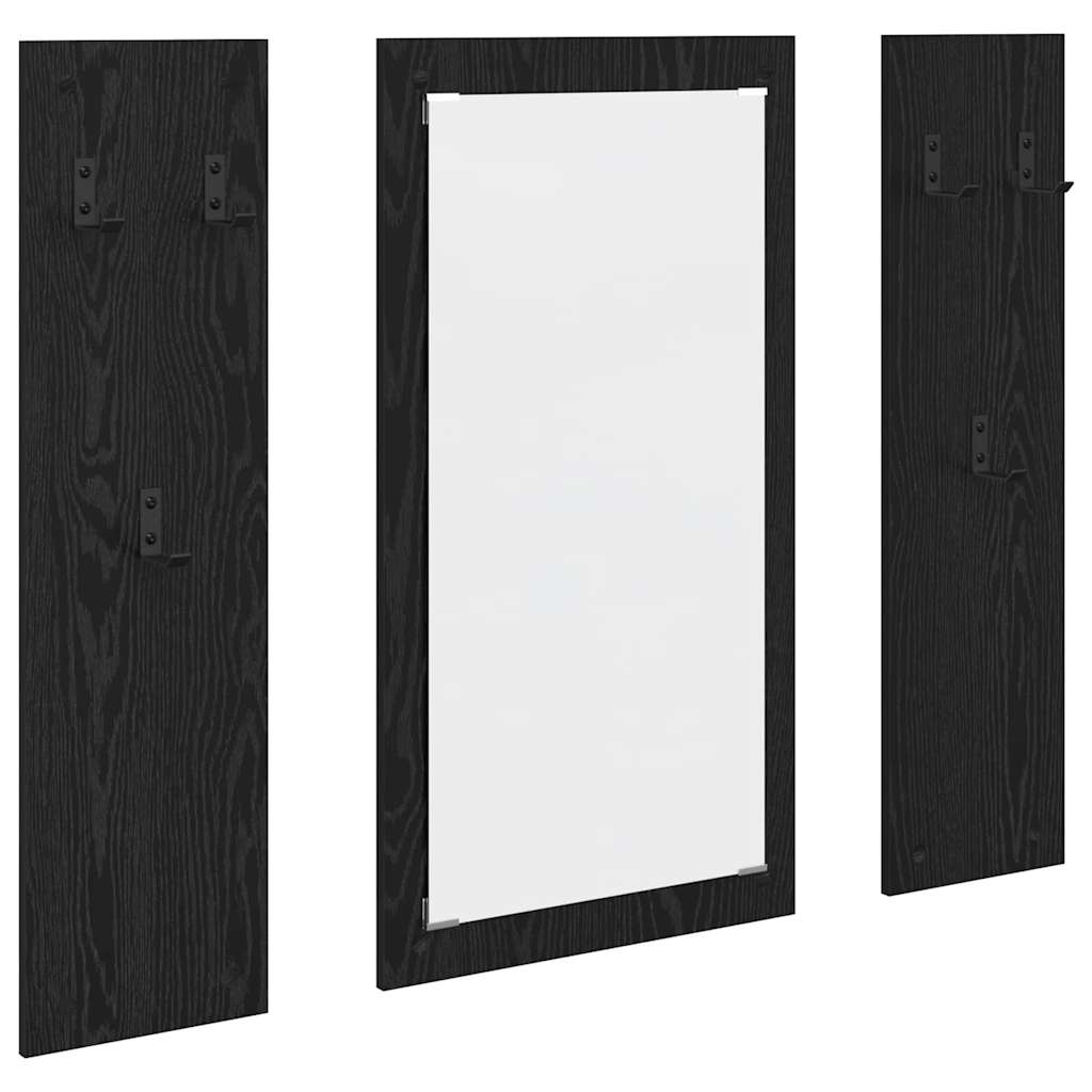 Wall-Mounted Coat Rack Wall-mounted Black Oak 96 x 1.5 x 90 cm