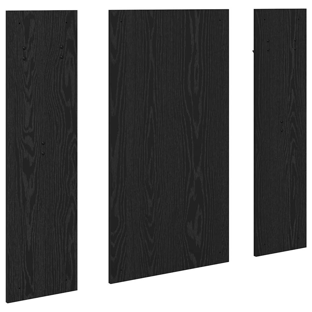Wall-Mounted Coat Rack Wall-mounted Black Oak 96 x 1.5 x 90 cm