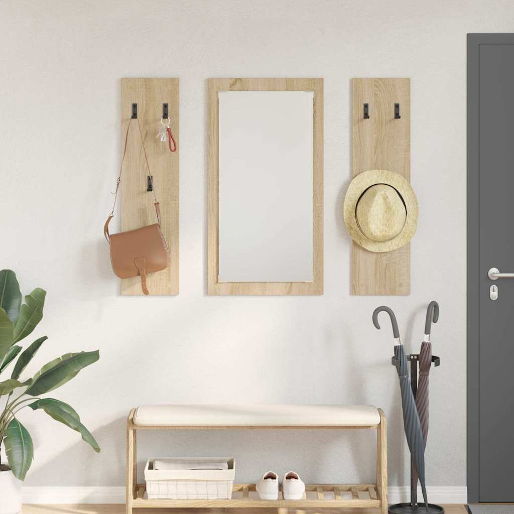Wall-Mounted Coat Rack Wall-mounted Sonoma Oak 96 x 1.5 x 90 cm