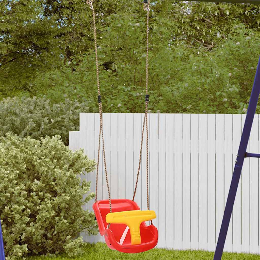 vidaXL Baby Swing Red 36 x 43 x 42 cm Plastic