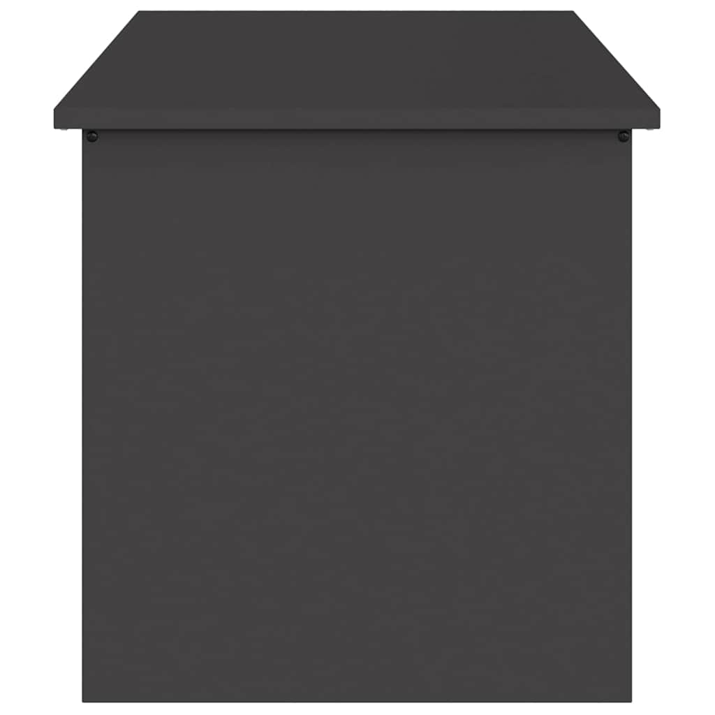 Garden Storage Cushion Box Steel 100 x 50.5 x 50 cm 220 Black
